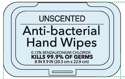 Antiseptic Wipe (Bzk Hand Wipe Pack Label)